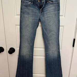 7 For All Mankind Womens Bootcut Jeans Medium Wash Midrise Waist Size 25